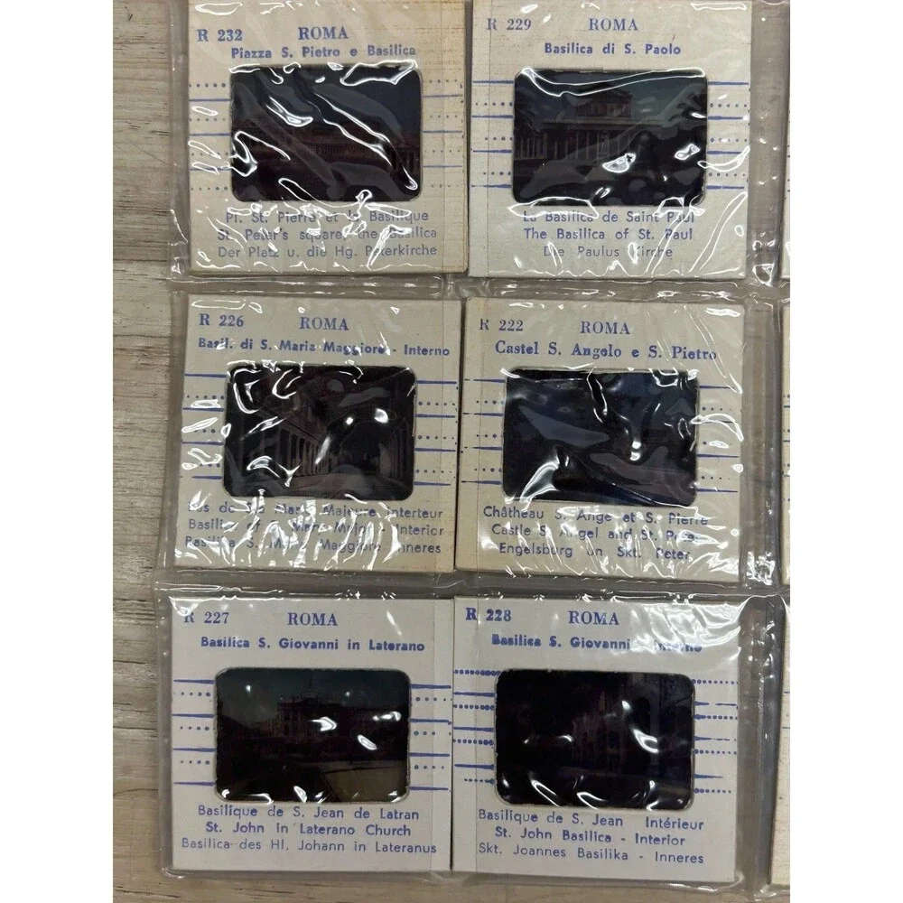 Vtg Lot Of 24 Color Slides DIA-SOUVENIR Architecture Buildings Of Rome Italy